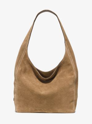 michael kors lena bag|Michael Kors Suede Lena Shoulder Hobo Bag 30s6gl1l3s.